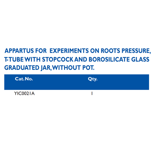 Size chart – Appartus For Experiments On Roots Pressure, T-tube With Stopcock And Borosilicate Glass Graduated Ja