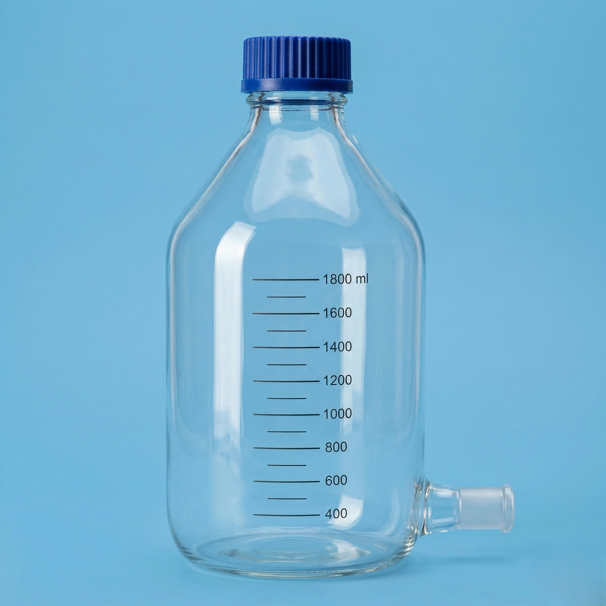 Bottles Aspirator Screw Cap With Outlet For Stopcock