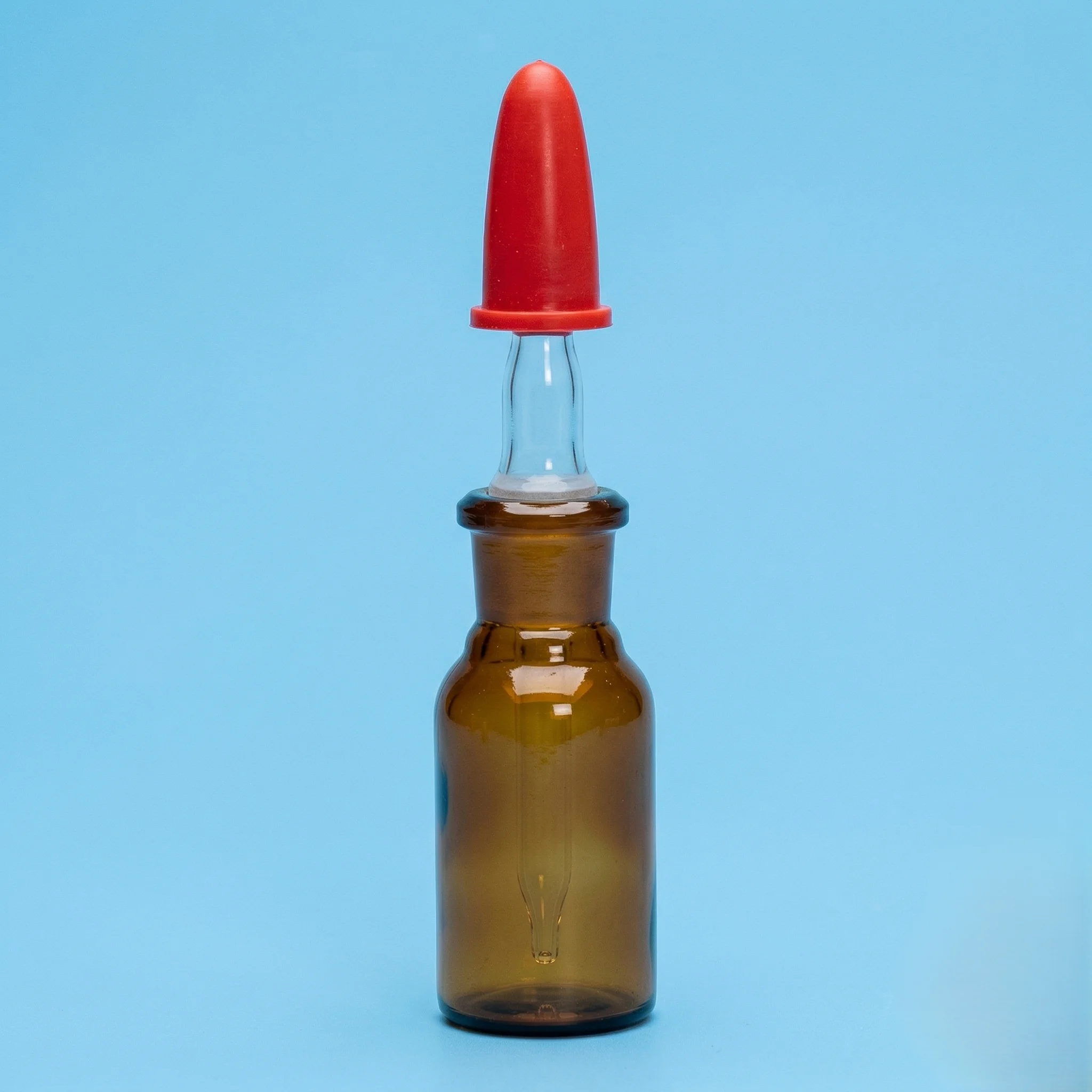 Dropping Bottles With Interchangeable Glass  Stopper - Amber