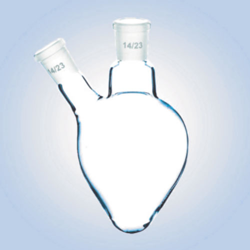 Round Bottom Flask Pear 2 Neck Angular